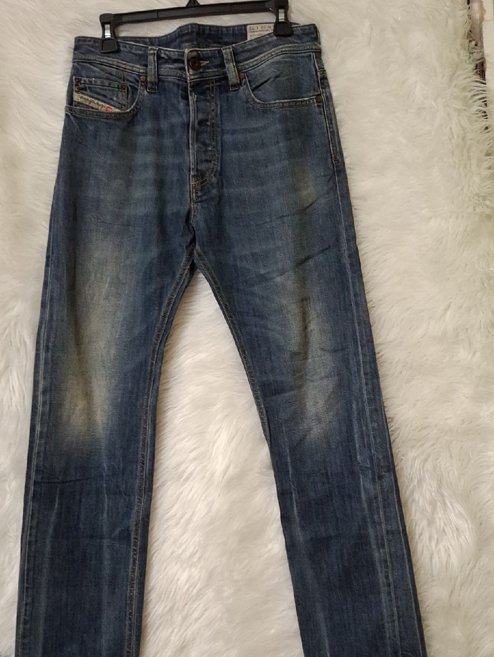 Diesel Men's Slim Straight Indigo Wash Jeans